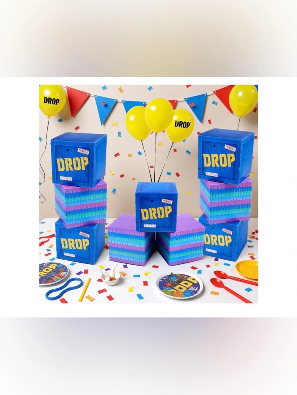 Drop Crate Party Decorations Set